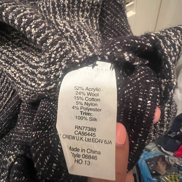 JCREW Tweed Flair Mini Dress Sleeveless Size 10 NWT - Picture 4 of 4